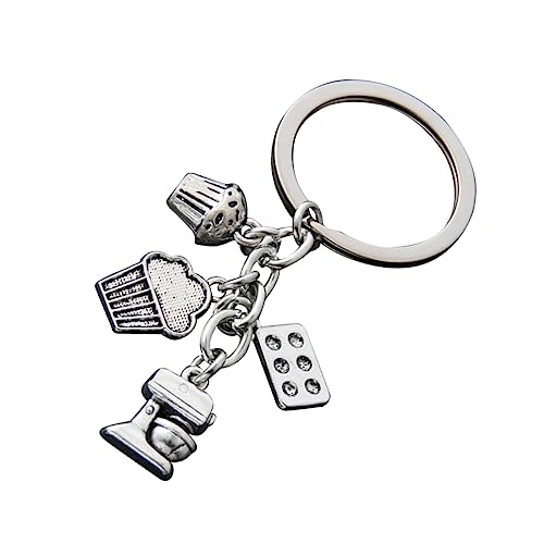 Healeved 1 Satz Küchen Torten Schlüsselanhänger Kreative Kuchen Dekoration Robuster Legierungs Anhänger Für Taschen Autoschlüssel Für Geburtstagsfeiern Für Freunde 2 Stück von Healeved