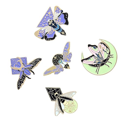 Healeved 5stücke Broschennadel Aus Legierung Kleidungsnadel Mit Feiner Handwerkskunst Zarte Brosche in Verschiedenen Farben Elegante Dekoration von Healeved