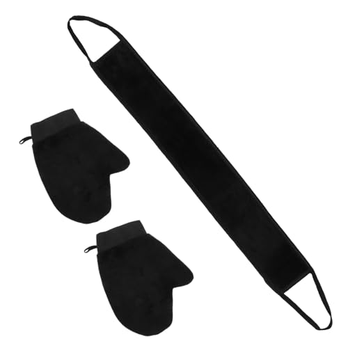 Healeved 1 Satz Peeling-set Duschhandschuhe Peeling Für Männer Peeling-handschuh Für Spa Körperwäscher Peelinghandschuh Zum Waschen Der Haut Peeling-badehandschuhe Black Z.b. Film von Healeved