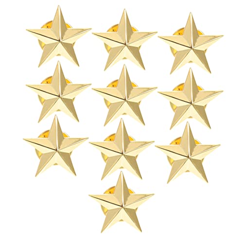 Healeved 1 Satz Pentagramm-abzeichen Männer Dekoration Anstecknadeln Stern-heißer Gestickter Aufnäher Hochzeit Fünf Partyversorgung Sternstifte Aus Legierung Golden 10 Stück Healeved 1 Satz Pentagramm-abzeichen Männer Dekoration Anstecknadeln Stern-heißer Gestickter Aufnäher Hochzeit Fünf Partyversorgung Sternstifte Aus Legierung Golden 10 Stück von Healeved