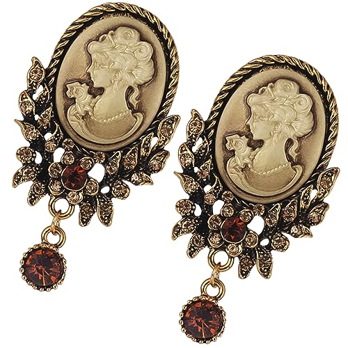 Healeved 2stücke Legierungsbrosche Retro Für Damen Brustnadel Mit Metallclips Modischer Schmuck Für Kleidung Und Taschen von Healeved