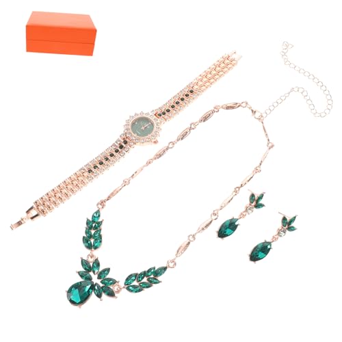 Healeved 1 Satz Satz Armbanduhren Für Damen Kostümschmuck Perlenuhr Bling Uhr Mechanische Uhr Für Damen Armreifuhren Für Damen Gefälschte Uhr Brautschmuck Zierliche Uhren Für Frauen Magnet von Healeved