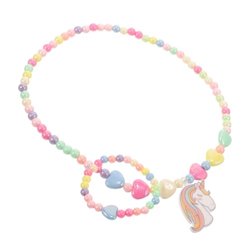 Healeved 1 Satz Schmuckset für Niedliche Halskette Armband Perlen Leicht Tragbar für Geburtstagsfeiern Besondere Anlässe Langlebig von Healeved
