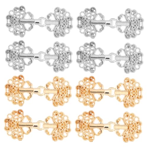 Healeved 1 Satz Teiliges Chinesischer Cloak Clasps Für Cheongsam Cardigans Vintage Handwerkskunst Langlebig 8 Stück von Healeved