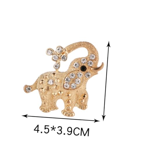 Healeved 1 Satz Teiliges Elefantenbrosche Für Damen Brosche Schalverschluss Modisches Accessoire Für Kleider Taschen Schals Kreative Tiermotiv Corsage Für Besondere Anlässe 2 Stück von Healeved