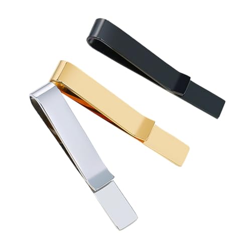 Healeved 1 Satz Teiliges Herren Krawattenklammern Krawattenclips Für Anzug Business Hochwertige Langlebige Krawattenbinder Stilvolle Accessoires Für Formelle Anlässe 3 Stück von Healeved