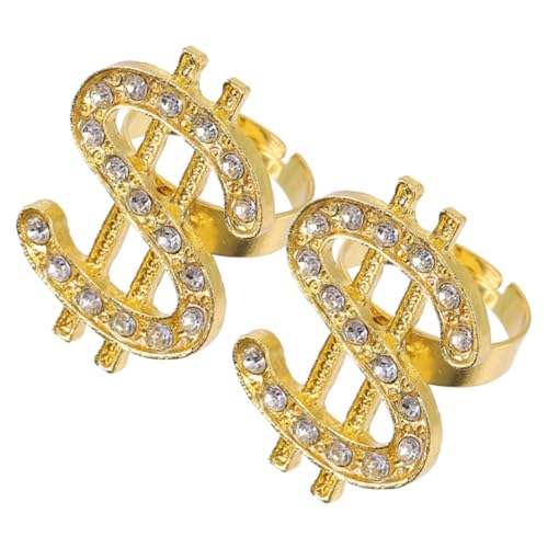 Healeved 1 Satz Teiliges Offenes Einstellbares Ring Mit Schmuck Für Damen Herren Partys Hochzeiten Verlobungen Für Familie Freunde 2 Stück von Healeved