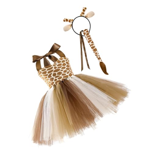 Healeved Giraffen-partykleid Für Mädchen Mit Tierohren Und | Cosplay Halloween Karnevalszubehör Healeved Giraffen-partykleid Für Mädchen Mit Tierohren Und | Cosplay Halloween Karnevalszubehör von Healeved