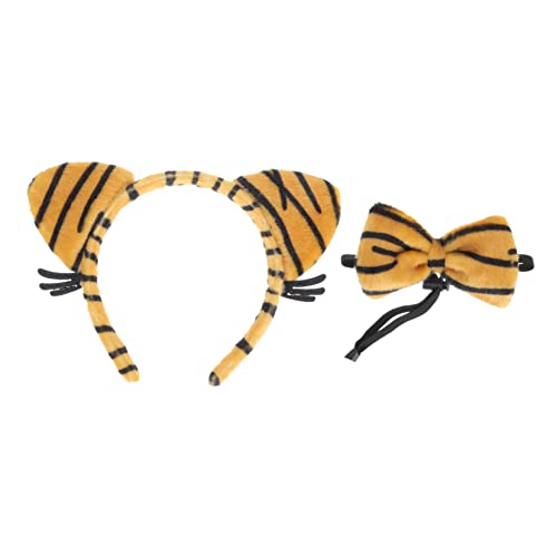 Healeved Schöne Tiger Ohr Haarband Stirnband Kostüm Party Requisiten Junge Mädchen Cosplay Accessoire Mit Exquisiten Details Für Festivals Karneval von Healeved