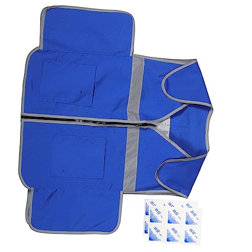 Healeved 1 Satz ice bag eistüten außen vorratsregal küche kühlend Mäntel Kühlweste Damen Kühlung Lüfterjacke Kühlweste Eisweste kühlere Weste Kühlwesten Eiskühlkleidung für Damen PVC Blue von Healeved
