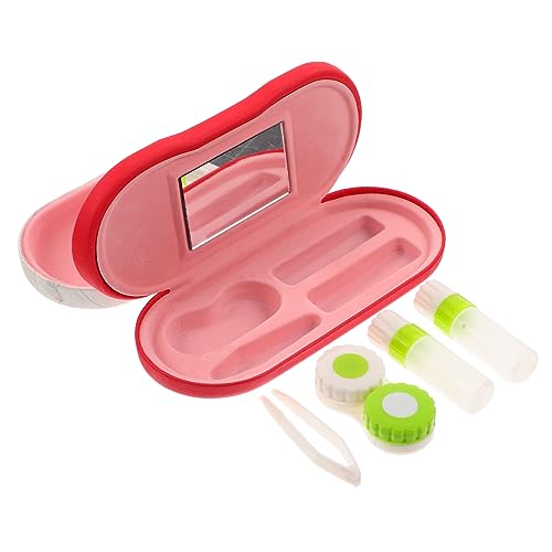 Healeved Kontaktlinsenbehälter Aus Hochwertigem Pu Und Flockstoffmaterial Tragbares Brillenetui Mit Doppellagiger Konstruktion Für Brillen Und Kontaktlinsen Praktisch Und Langlebig Healeved Kontaktlinsenbehälter Aus Hochwertigem Pu Und Flockstoffmaterial Tragbares Brillenetui Mit Doppellagiger Konstruktion Für Brillen Und Kontaktlinsen Praktisch Und Langlebig von Healeved