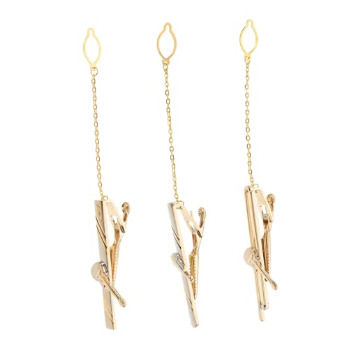 Healeved 1 Set Krawattenklammern Stilvolle Krawattenklammer Mit Violine Und Gitarre Für Herren – Kupfer Krawattenverschluss Dekoration Für Hochzeiten Geschäftskonzerte Bühnenauftritte von Healeved