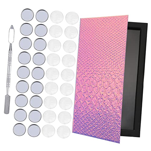 Healeved 1 Set Make Up Lidschatten Box DIY Magnetisches Make Up Board Leeres Magnetisches Lidschatten Etui DIY Magnetisches Lidschatten Etui Leere Magnetische Lidschatten Platte von Healeved
