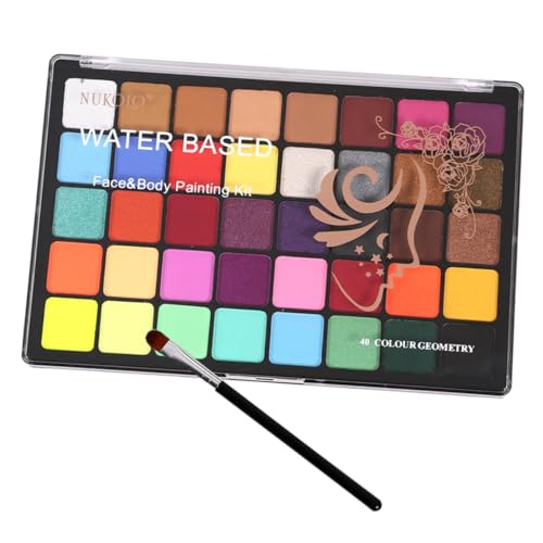 Healeved 1 Set Wasserlösliche Körperbemalung Gesichtsbemalungspalette Gesichtsbemalungsset Für Kinder Körperbemalungen Für Erwachsene Intimset Wasseraktivierter Eyeliner Clown Make von Healeved