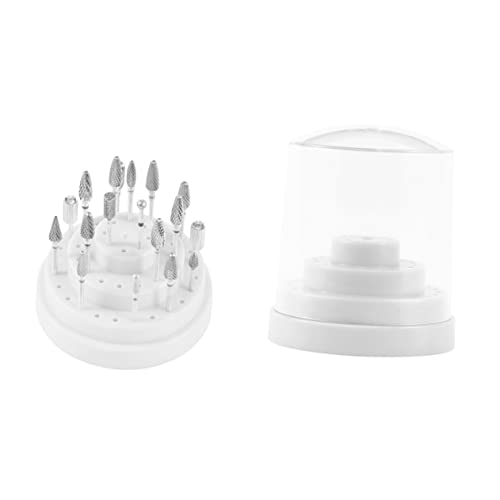 Healeved Nagelbit-displaybox 48 Steckplätze Nagelbohrer-bithalter-etui Nagelbit-organizer-box Für Nagelkunst Bohrer-bit-sets Für Nägel von Healeved