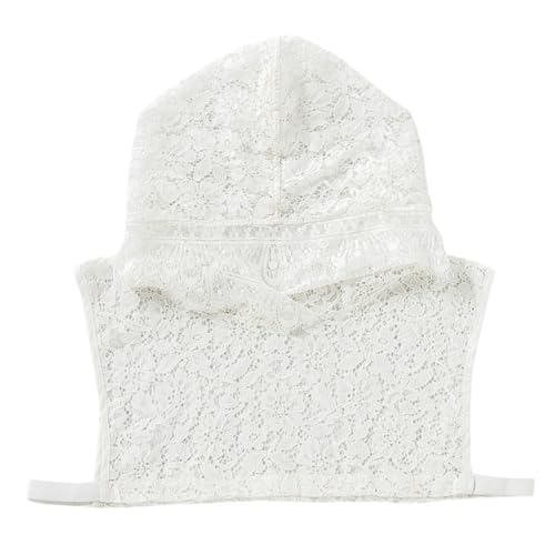 Healeved 1 Stück Abnehmbarer Spitze Fake mit Vielseitiger Hoodie Kunstkragen für Schicke Outfits Freizeitkleidung von Healeved
