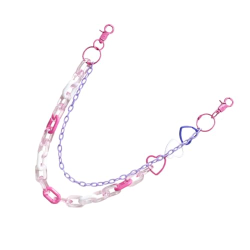 Healeved Gürtelkette für Damen Hosenkette in Bunten Farben Langlebig und Rostfrei für Tänzer und Bühnenauftritte Bekleidungsaccessoire für Jeans und Lederhosen von Healeved