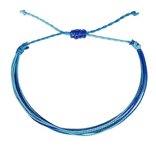 Healeved Armband Handgemacht Verstellbar Perlenarmband Folk Stil Fußkettchen Wasserdichtes Wachs Schnurarmband Bunt von Healeved
