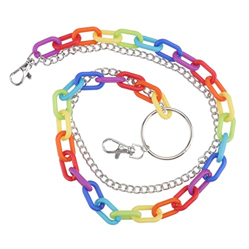 Healeved 1 Stück Bunte Hosenkette für Damen Taillenkette Strapazierfähigem Einzigartiges Regenbogen Design für Jeans und Röcke Stilvolles Accessoire für von Healeved