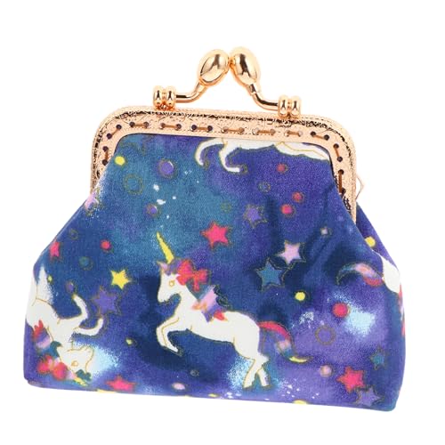 Healeved 1 Stück Einhorn Münzbörse Tragbare Kosmetiktasche für Damen für Karten Kleingeld und Kleine Gegenstände für Strand Party und Shopping Langlebiges Material mit Modischem Design von Healeved