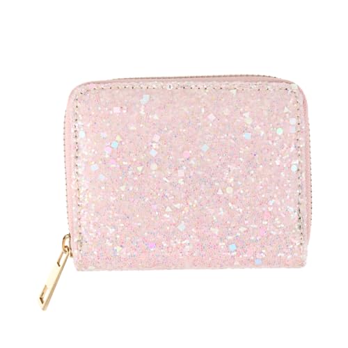 Healeved Damen Geldbörse Wechselgeldbörse PU Kleine Reißverschlusstasche für Schlüssel Karten und Bargeld Stilvolle Münzgeldbörse für Frauen für Alltag und Reisen von Healeved