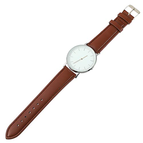 Healeved Herren-armbanduhr Mit Pu-armband Klassische Quarzuhr Für Männer Geschenk Für Ehemann Vatertag Geburtstag Weihnachten Hochwertige Technologie Langlebiges Glas von Healeved