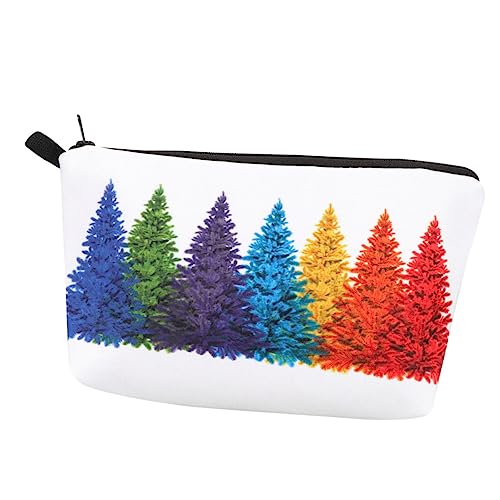 Healeved 1 Stück Kosmetiktasche Reise-kulturbeutel Organizer Zur Aufbewahrung Von Handtaschen Weihnachts-stifttasche Kulturbeutel Frauen Toilettenbeutel Reise-Make-up-Taschen Polyester von Healeved