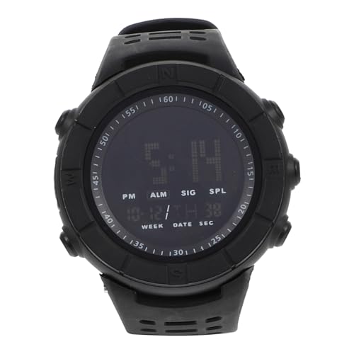 Healeved 1 Stück LCD Sportuhr für Herren Einfache Digitale Armbanduhr Langlebige Praktische Outdoor Uhr für Laufen Radfahren Sportaktivitäten von Healeved