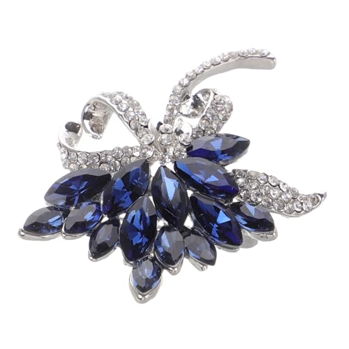 Healeved 1 Stück Mode Legierung Brosche mit Blauem Kreative Anstecknadel für Frauen Vielseitiger Schmuck für Kleidung Schals Taschen Hüte für Partys Anlässe von Healeved