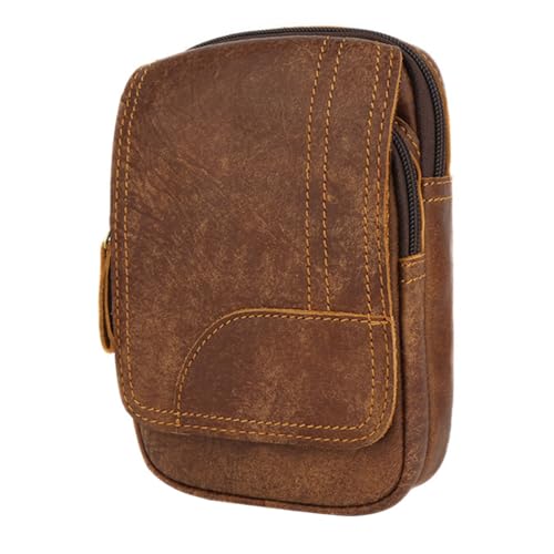 Healeved Hüfttasche Für Herren Outdoor-Handytasche Aus Echtem Material Einfacher Stil Aufbewahrungstasche Für Laufen Wandern Und Reisen von Healeved