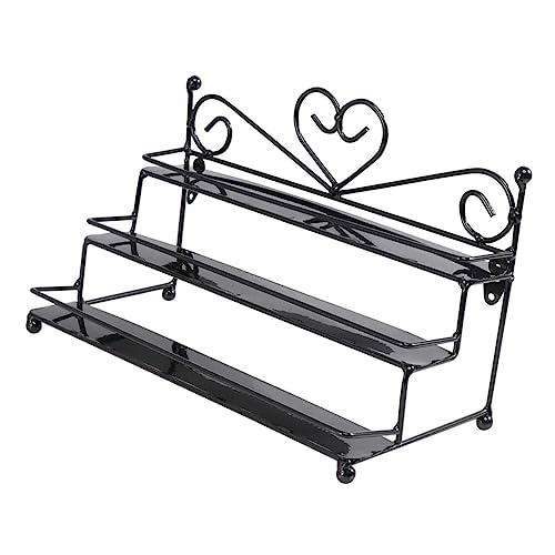 Healeved 1 Stück Nagellack-präsentationsständer für Nagellack Mehrschichtiger Make-up-organizer Wandhängender Kosmetik-aufbewahrungsständer Einfaches Kosmetikregal Eisenmaterial von Healeved