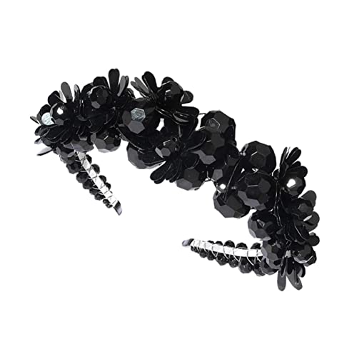 Healeved Pailletten Haarreif Für Frauen Mädchen Bräute Kristallkopfbedeckung Glänzend Fotozubehör Hochzeit Requisiten von Healeved