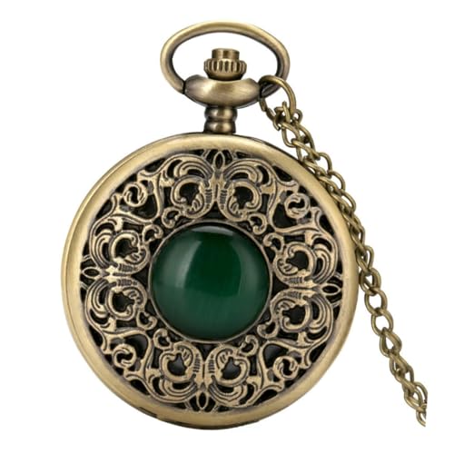 Healeved Vintage Taschenuhr Hängende Uhr Retro Design Kettentaschenuhr für Herren und Damen Verarbeitung Analog Mechanisch für Dekoration und Zeitmessung von Healeved