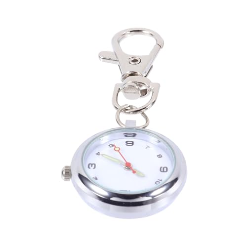 Healeved Quarz-Taschen-schlüsselanhänger-Uhr Mit Schlüsselring-Clip Für Krankenschwester Und Herren Langlebig Und Praktisch von Healeved