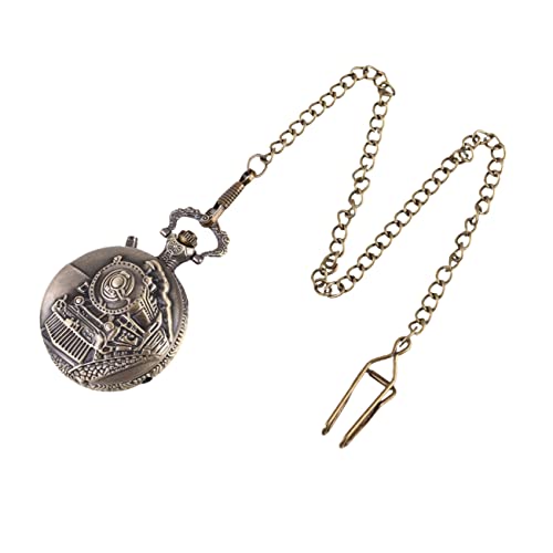 Healeved 1 Stück Vintage Taschenuhr im Design Kreative Braune Pocket Watch für Freunde Langlebig oder Modisches Accessoire von Healeved