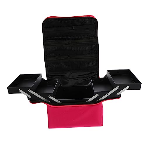 Healeved Make-up-Tasche Organizer Oxford Tuch Aufbewahrungsbox Schultergurt Schwarz von Healeved