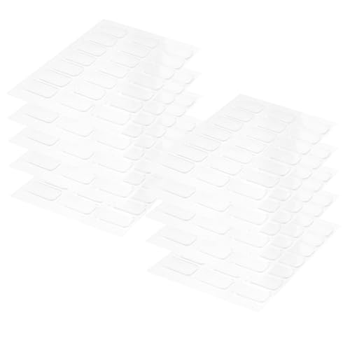 Healeved 10 Nagelklebestreifen Nagellack dipschalen klebeband doppelseitig double sided tape Aufkleber Etiketten Nagelkunstzubehör Maniküre-Tabs unsichtbar ein Blatt Haustierfilm von Healeved