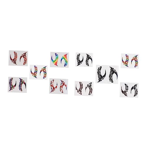Healeved 10paare Augen Schmink Aufkleber Lidschatten Aufkleber Augenmakeup Dekor Party Requisiten Lidschatten Augenmakeup Sticker Augen Schmink Dekor Party Requisiten von Healeved
