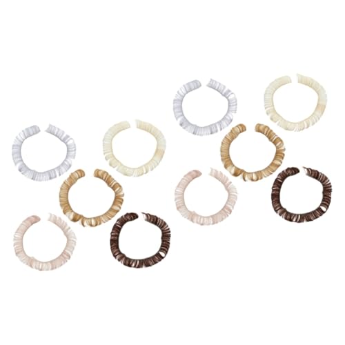 Healeved 10 Stk Puppe Perücke puppenhaar puppenperücken Puppenfrisur Puppenreparatur Bastelbedarf für Puppen Basteln von Puppen Puppe machen Perücke Puppenbaumaterial Hochtemperaturdraht von Healeved