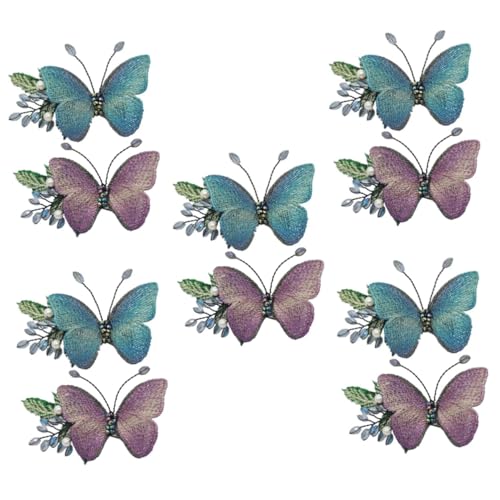 Healeved 10stücke Schmetterling Haarklammern Hochwertige Bestickte Haarspangen Für Elegante Looks Und Besondere Anlässe Für Damen Und Mädchen von Healeved