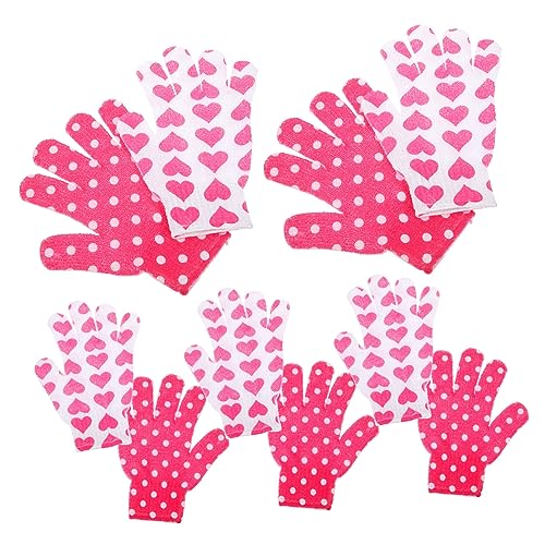 Healeved 10 Stk exfoliating glove exfoliate gloves rnw skin care snowfoam Handschuhe Wäscher Bade-Peeling-Fäustlinge Peelingfäustlinge zum ein Bad nehmen Badetuch Duschtuch Kind Nylon von Healeved