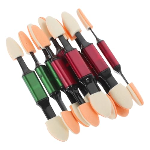 Healeved 10stücke Doppelseitiger Lidschatten-schwamm- Tragbarer Kosmetikpinsel Für Make-up Geeignet Für Frauen Und Mädchen Mit Beidseitigem Schwamm Für Unterschiedliche Bedürfnisse von Healeved
