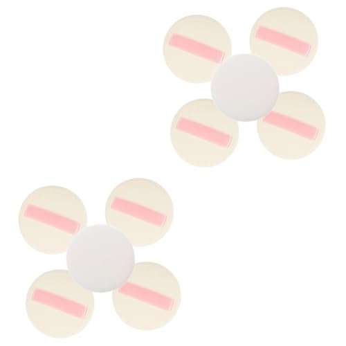 Healeved 10 Stück Körperpuder Puderquaste Für Körperpuder Make Up Puffs Pads Mit Riemen Körperpuderquaste Körperpuder Für Männer Foundation Cremequasten Tragbare Make Up von Healeved