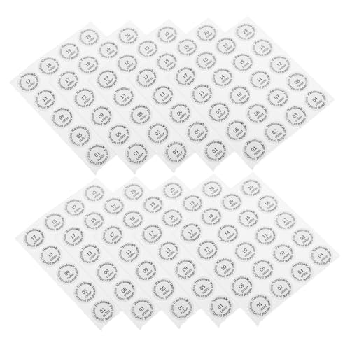 Healeved 10stücke Pack Selbstklebende Farbcodierungsaufkleber Für Lippenstifthülsen Nummerierte Etiketten Wasserfeste Runde Aufkleber Für Organisation Und Einfache Identifizierung von Healeved