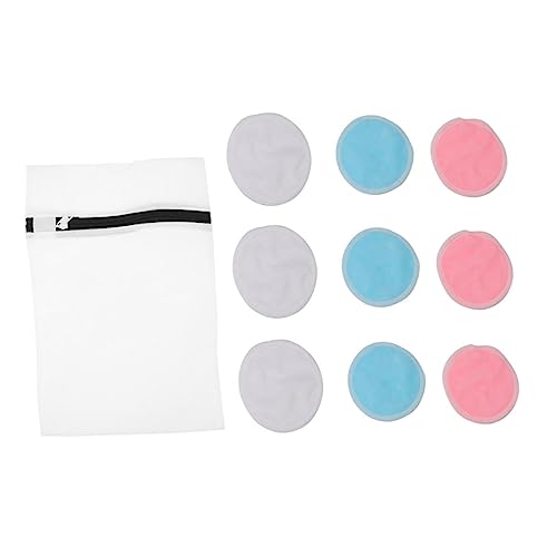 Healeved 10 Stück Make-up-entferner-pad Langlebige Make-up-pads Runde Make-up-pads Kosmetisches Reinigungspad Abschminkpads Puderquaste Kosmetische Entfernerpads Bambusfaser von Healeved