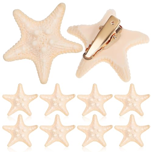 Healeved 10 Stück Meerjungfrauen Haarspangen Süße Seestern Haarklammern für und Mädchen für Partys Alltagslook und Cosplay Einfach zu Verwenden und von Healeved