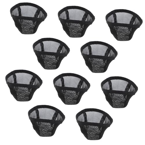Healeved 10stücke Netzkappe Zum Nähen Große Perückennetzkappe Schwarze Dehnbare Zum Schlafen Und Häkeln Für Damen Und Herren von Healeved