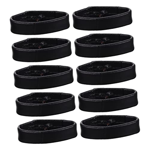Healeved 10 Stück Teiliges Echte Uhrenarmband Schlaufen Ersatz Ringe für Uhrarmbänder Herren Damen Abnehmbare Armband Ringe Einfache Installation Schwarz Langlebig und Praktisch von Healeved