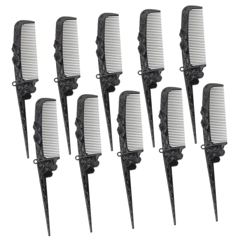 Healeved 10 Stück Teiliges Faltbares Friseur Haarkamm Retro Spitzkamm für Haartrennung Tragbar und Vielseitig für Männer und Styling Werkzeug für Unterwegs von Healeved