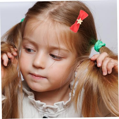 Healeved 10 Stück Teiliges Haarspangen Weihnachtsdesign Entenschnabel Clips für Dickes Haar Vielseitig Einsetzbar zum Stylen von Zöpfen und Pferdeschwanz für Mädchen an Festtagen und von Healeved